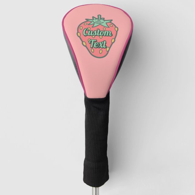 Strawberry Icon Golf Head Cover (Front)