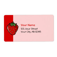 Strawberry Icon Label