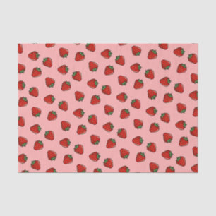 Strawberry Icon Pattern Tissue Paper