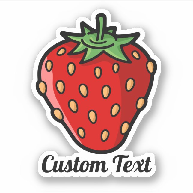 Strawberry Icon Sticker (Front)