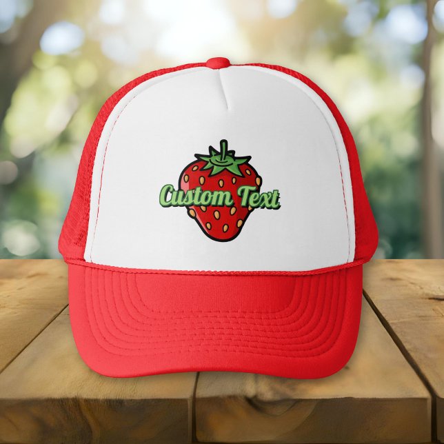 Strawberry Icon Trucker Hat (Creator Uploaded)