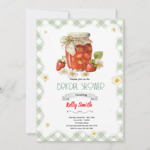 Strawberry Jam Bridal Shower Invitation
