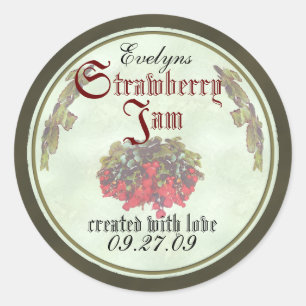 Strawberry Jam canning labels 2