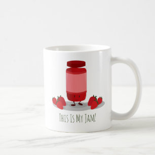 Strawberry Jam cartoon character   Mug