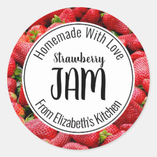 Strawberry Jam Classic Round Sticker
