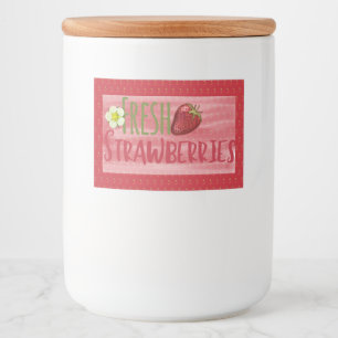 Strawberry Jam Preserves Canning Label