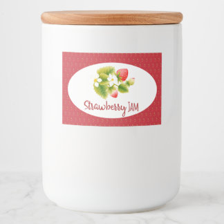 Strawberry Jam Preserves Canning Label