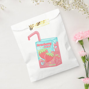 Strawberry Juice Box Favour Bags