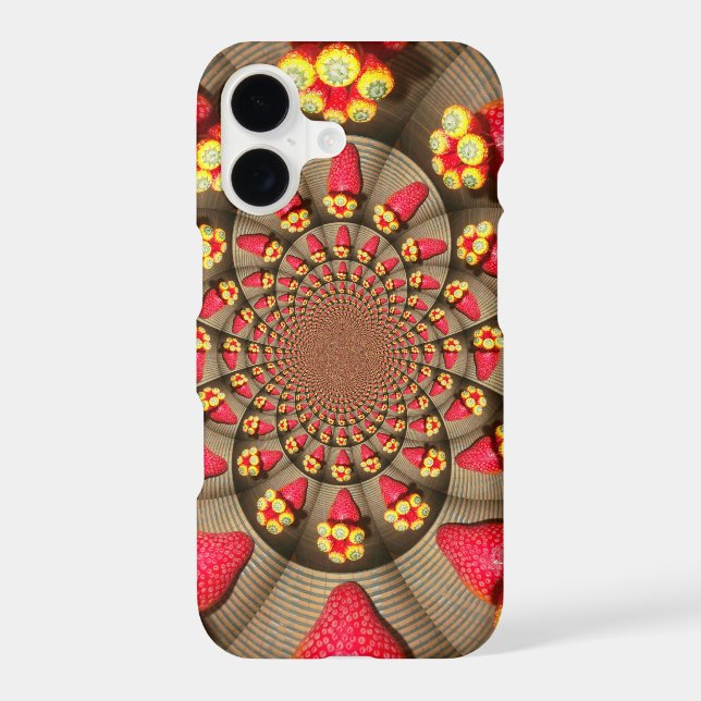Strawberry Kaleidoscope | Colourful Red Delight Ar (Back)
