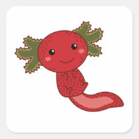 Strawberry Kawaii Axolotl Berry Cute