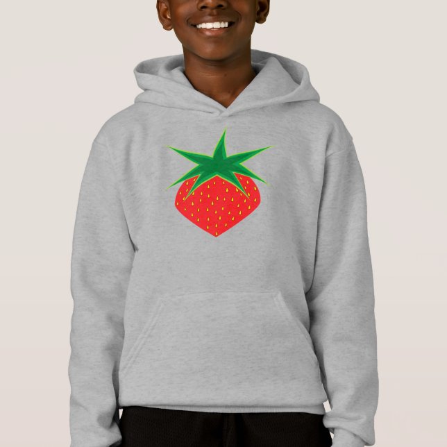 Strawberry Kids Unisex Pullover Hoodie (Front)