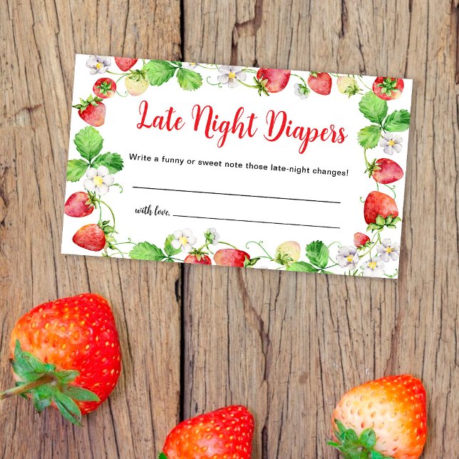 Strawberry Late Night Diapers Game Ticket Enclosure Card (Creator Uploaded)