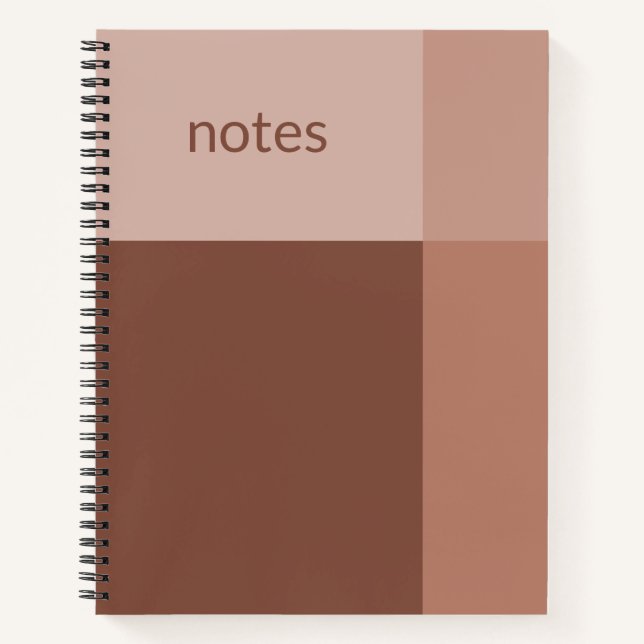 Strawberry Latte Clean Customisable Notebook (Front)
