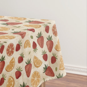Strawberry Lemon Pattern Tablecloth