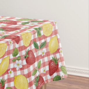 Strawberry Lemon Pattern Tablecloth