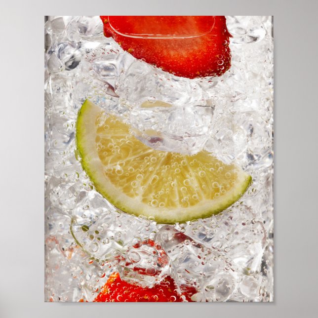 Strawberry Lime Drink Poster (Front)