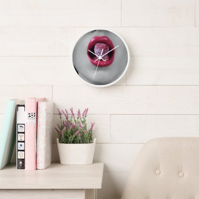 Strawberry lips clock (Reading Room)