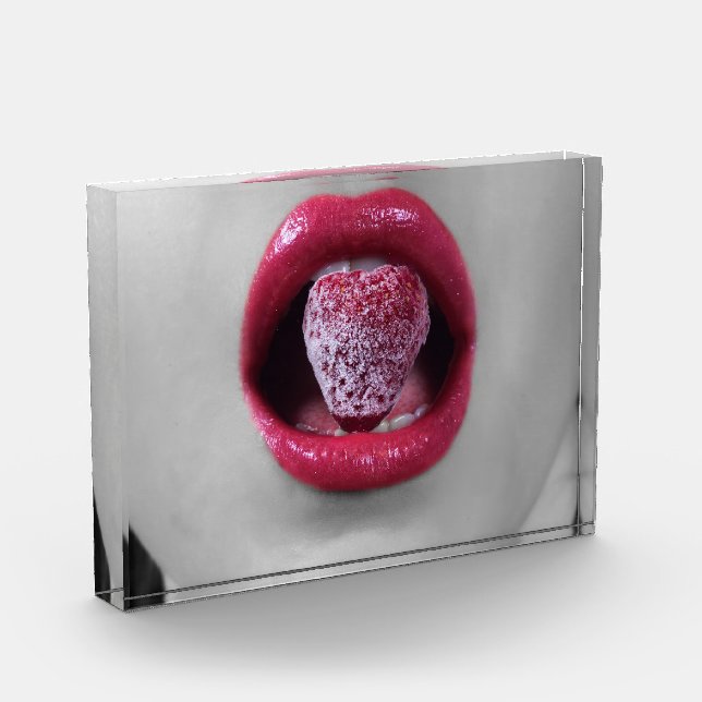 Strawberry lips photo block (Left)