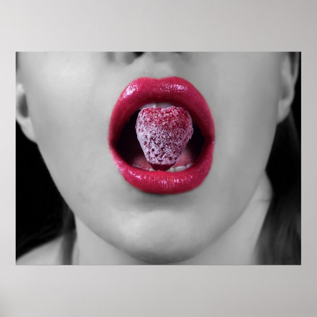 Strawberry lips poster (Front)
