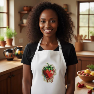Strawberry Long Apron