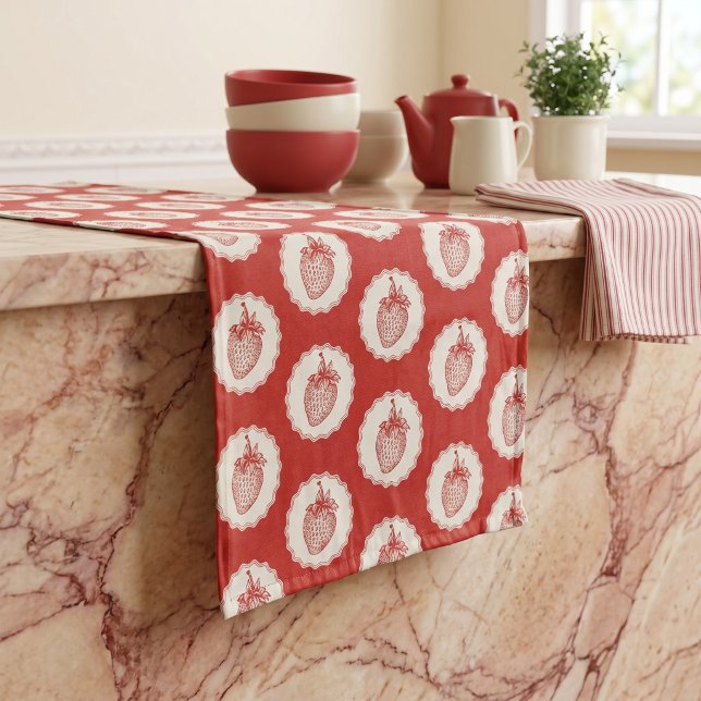Strawberry Long Table Runner (Creator Uploaded)