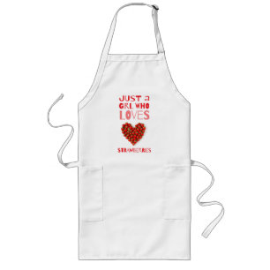 Strawberry Love Long Apron