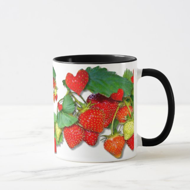 STRAWBERRY LOVE ~ Ringer Mug (Right)