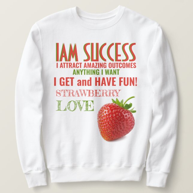 STRAWBERRY LOVE SWEATSHIRT (Design Front)