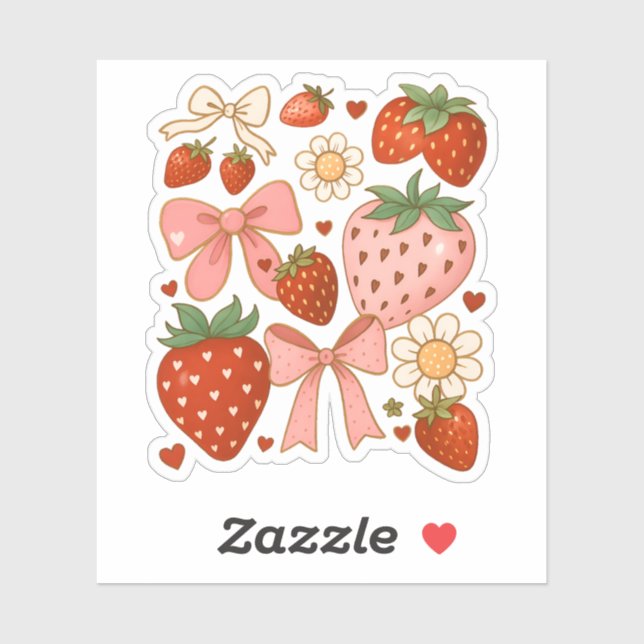 Strawberry Lovers Cute Fruit Festive (Sheet)