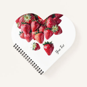 Strawberry Lovers – Cute Personalised Notebook