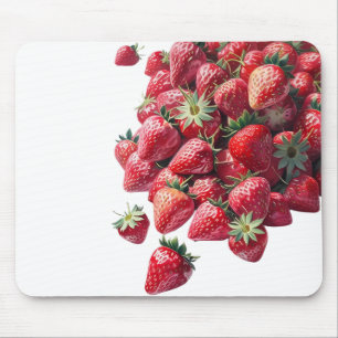 Strawberry Lovers – Scattered Handful Fruit Patter Mouse Pad
