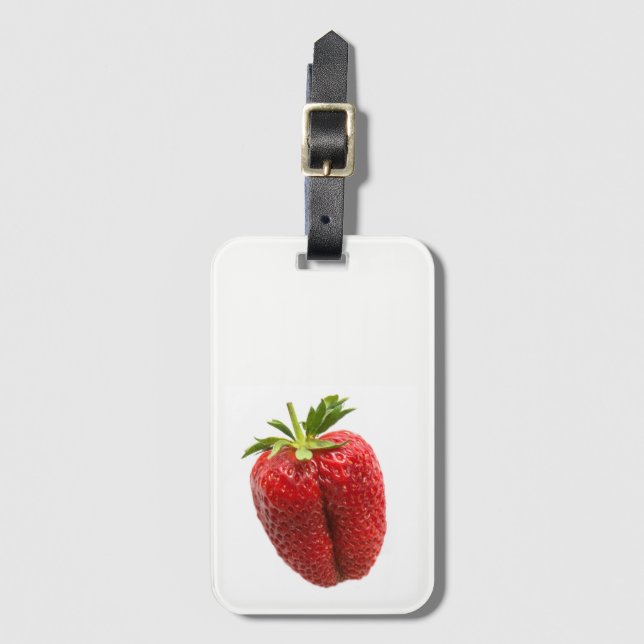 Strawberry Luggage Tag (Front Vertical)