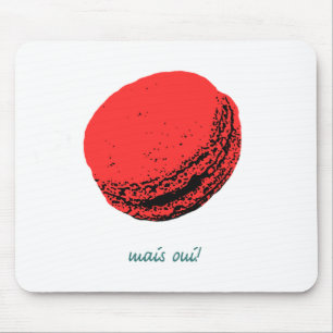 strawberry macaroon mouse pad