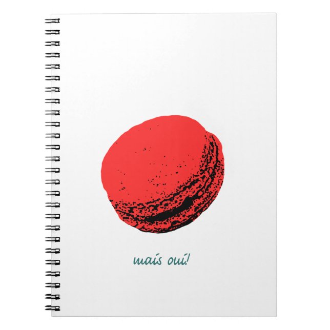 strawberry macaroon notebook (Front)