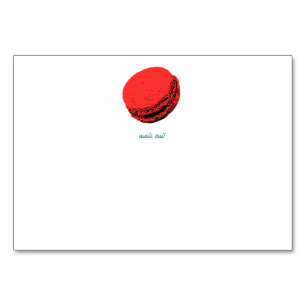 strawberry macaroon table number