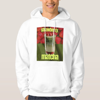 Strawberry Matcha Latte Poster – Trendy Cafe Drink Hoodie