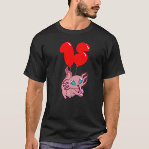 Strawberry Milk Axolotl 15th Birthday Kids Ballo T-Shirt