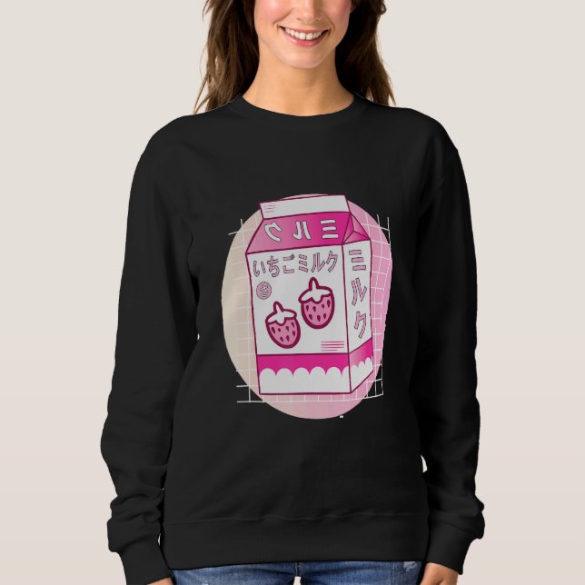 Strawberry Milk Design Sweatshirt (Front)