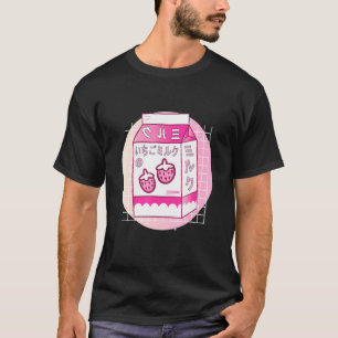 Strawberry Milk Design T-Shirt