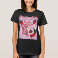 Strawberry Milk Japanese Retro 90s Anime Fruit Aes