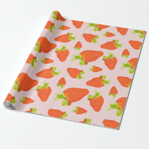 Strawberry Milk Wrapping Paper