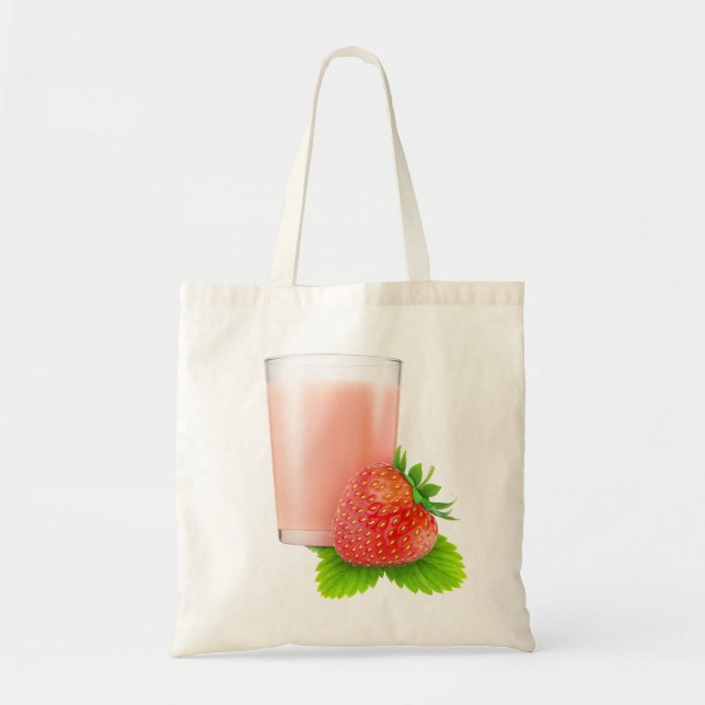 Strawberry milkshake tote bag (Front)