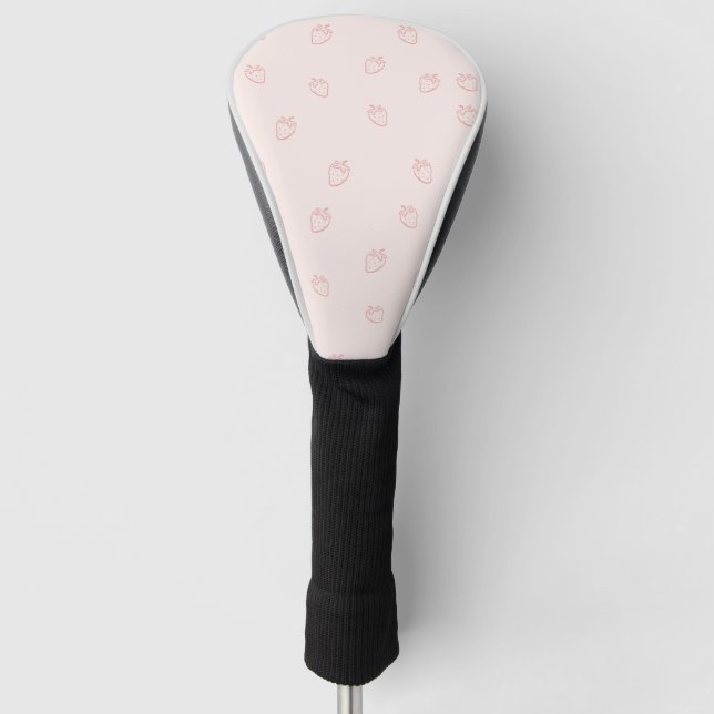 Strawberry Minimalism Golf Head Cover (Front)