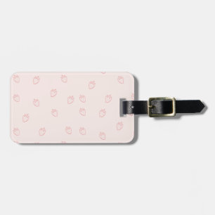 Strawberry Minimalism Luggage Tag