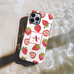Strawberry Monogram Initial