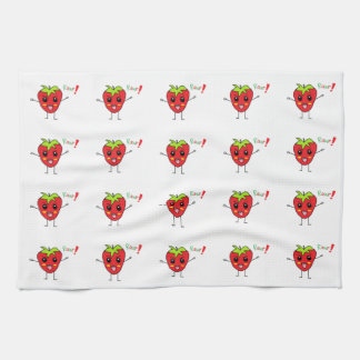 Strawberry Monster Tea Towel
