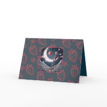 Strawberry Moon Greeting Card