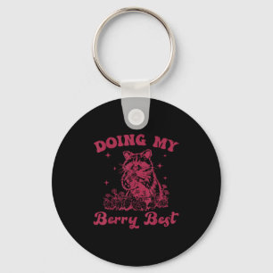 Strawberry Motivation Cute Berry Lover Key Ring