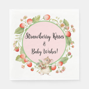 Strawberry Mouse Baby Shower-Party Napkin