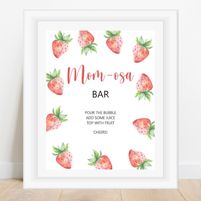 Strawberry \ Mum-osa bar  Poster (Creator Uploaded)